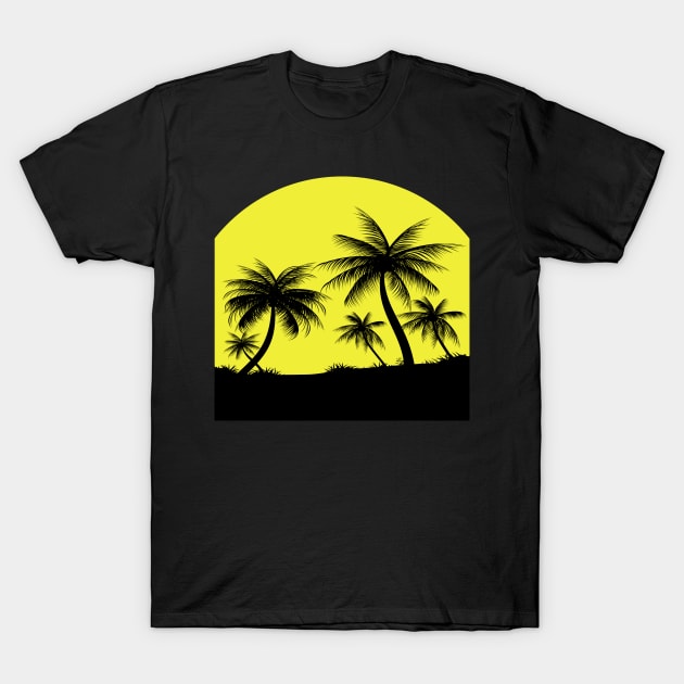 Coconut Trees T-Shirt by MZeeDesigns